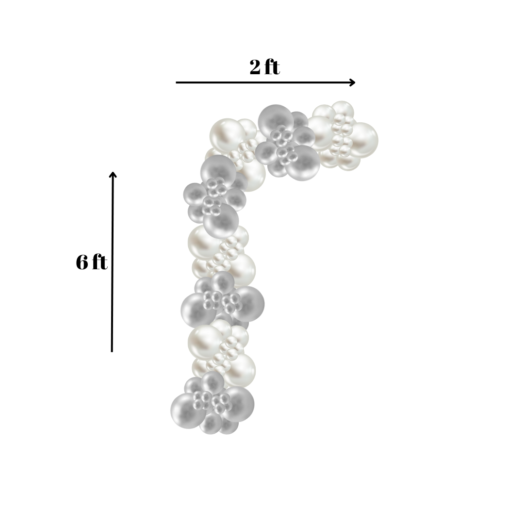 8 ft Premium Organic Balloon Garland